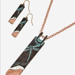 Women's copper and patina set
